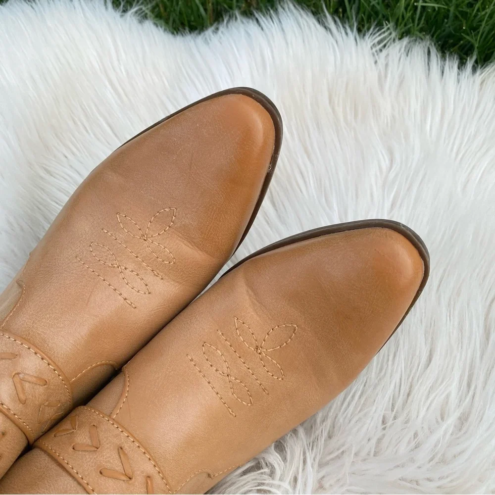 Frye & Co Palma Stacked Heel Booties 10